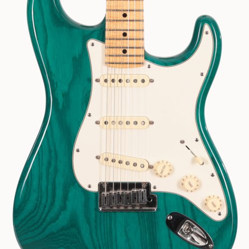 Second Hand Fender Custom Shop Classic Stratocaster In Trans Teal, One-Piece Maple Neck 038 in stock