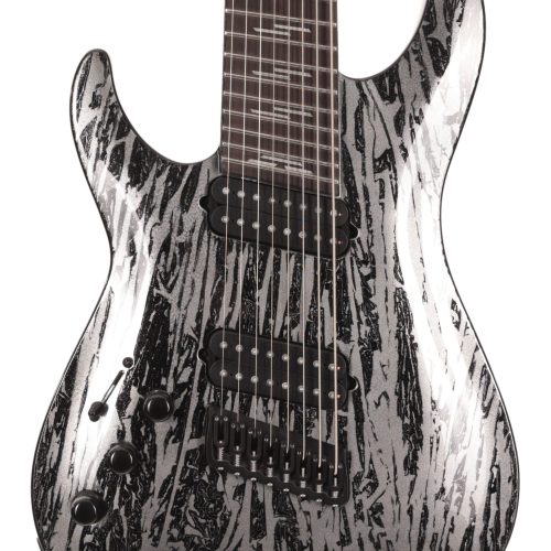 Second Hand Schecter C-8 MS Silver Mountain Left Handed 747 in stock