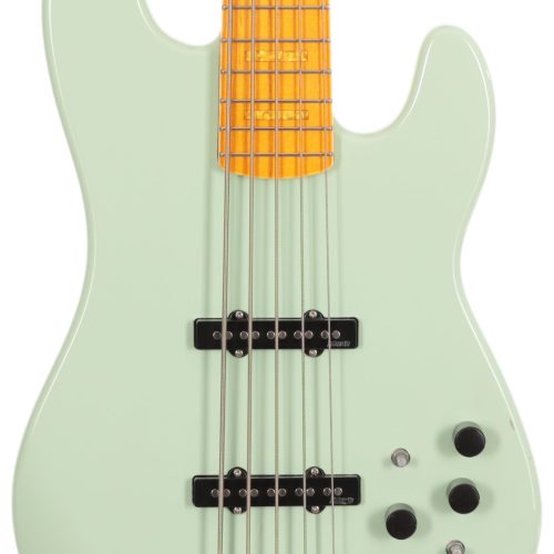 Second Hand Markbass Gloxy GV 5 String Bass in Surf Green 884 in stock