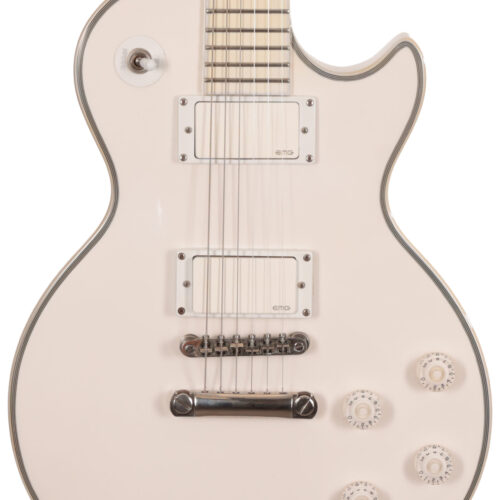 Second Hand Epiphone Matt Heafy "Snofall" Les Paul Custom, Bone White 947 in stock