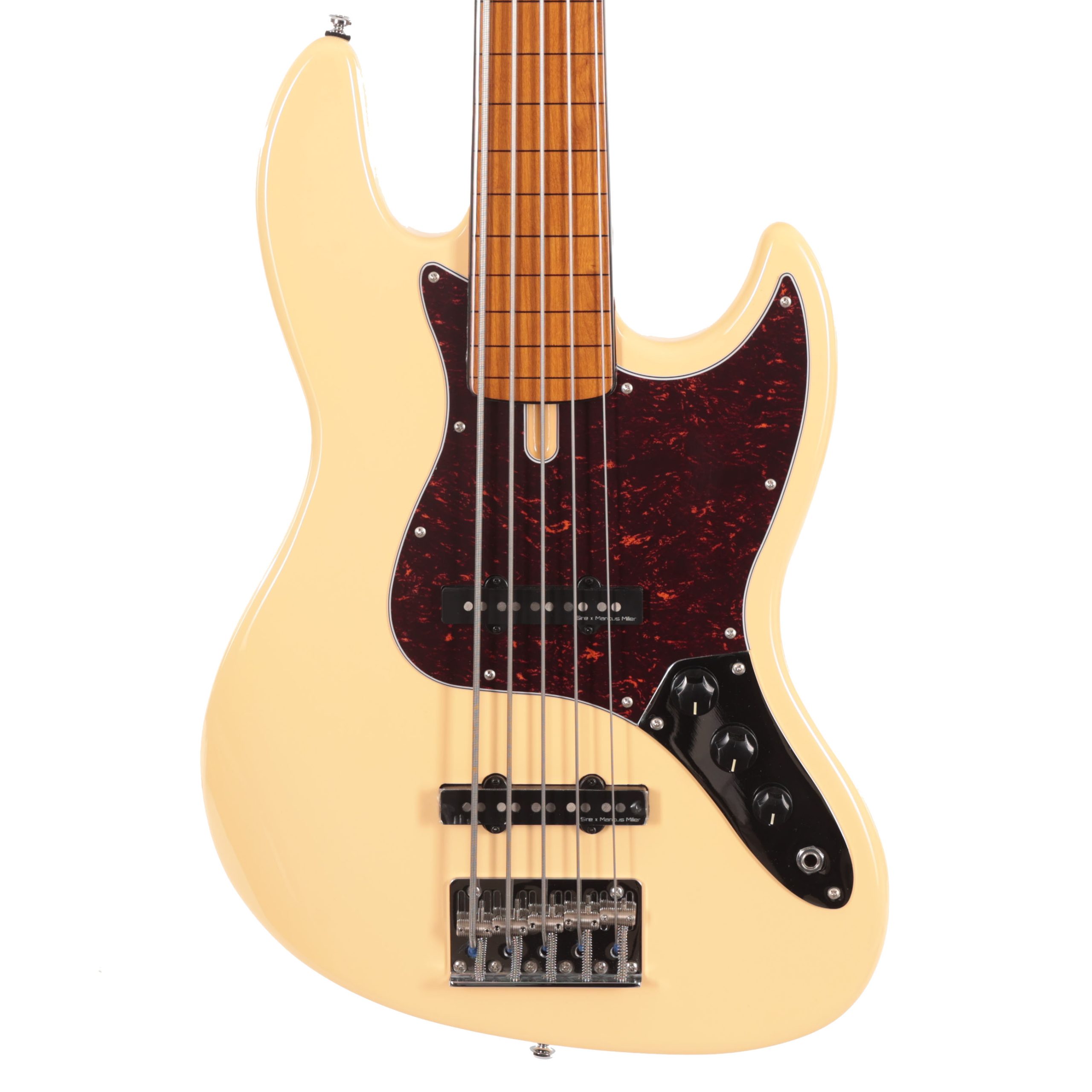 Sire Version 2 Marcus Miller V5 Alder 5-String Fretless Bass in Vintage White in stock