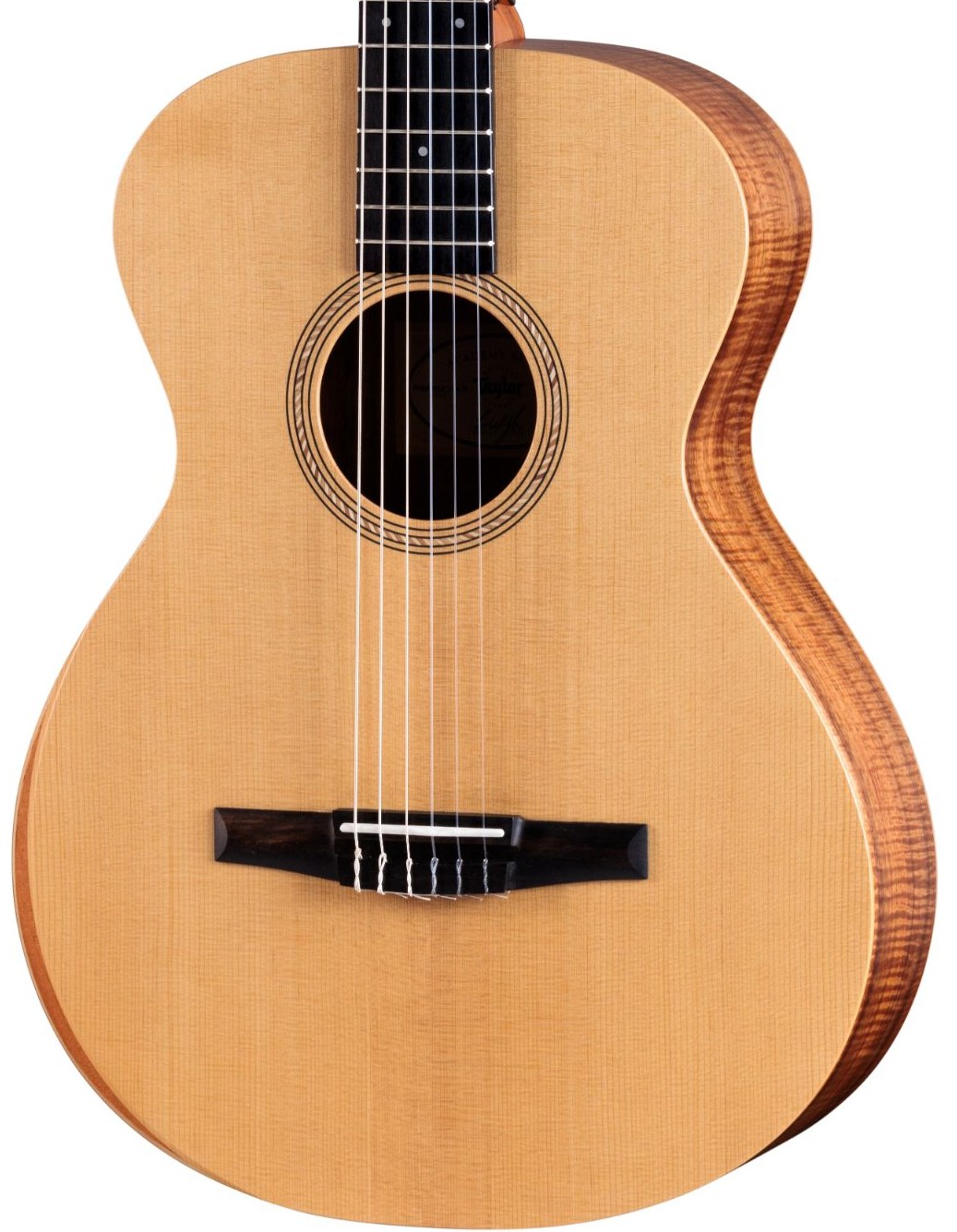 Taylor Academy Series 12e Nylon Grand Concert Acoustic, Koa Back & Sides in stock