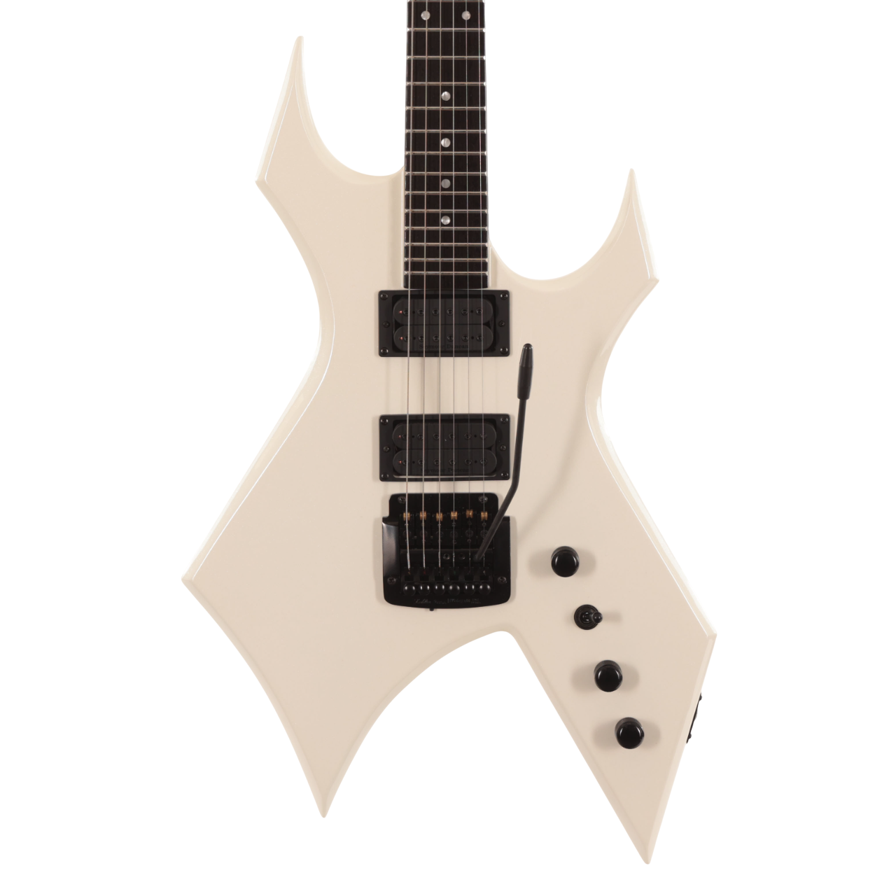 BC Rich Warlock Legacy with Kahler Trem Electric Guitar in Glitter Rock White in stock