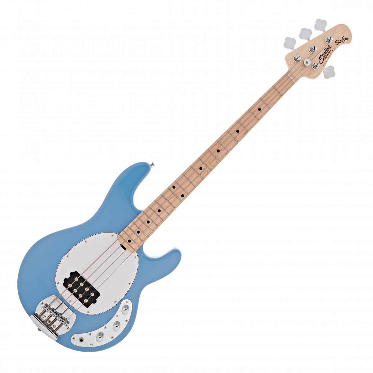Sterling Stingray Ray4 Bass, Chopper Blue In Stock