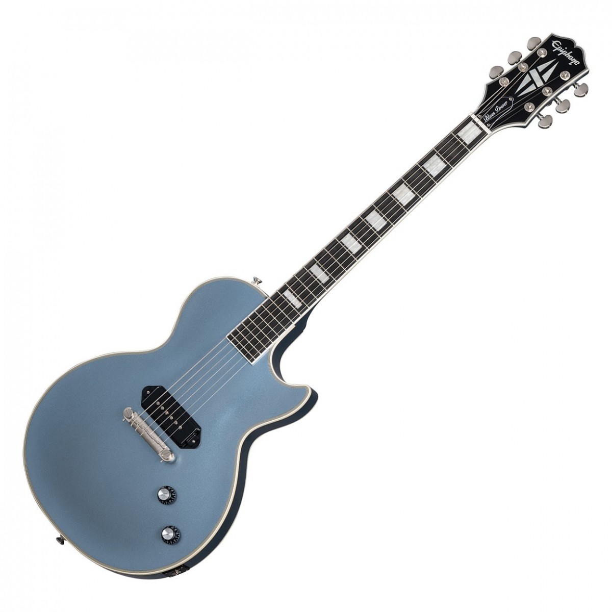Epiphone Jared James Nichols ''Blues Power'' Les Paul Custom, Aged Pelham Blue In Stock