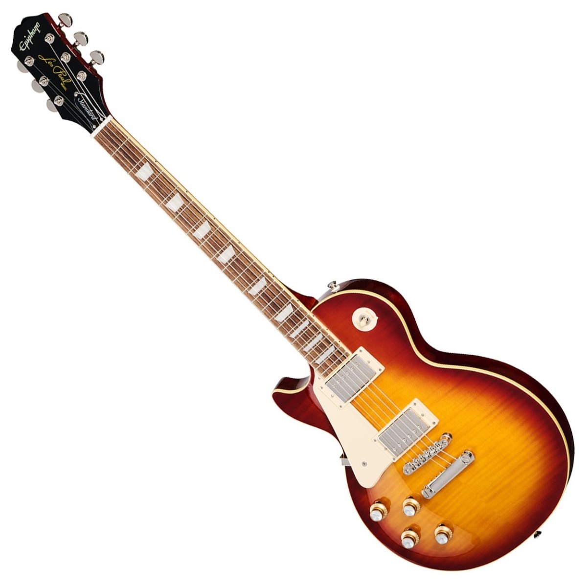 Epiphone Les Paul Standard 60s Figured Left Handed Inspired by Gibson, Iced Tea Burst In Stock