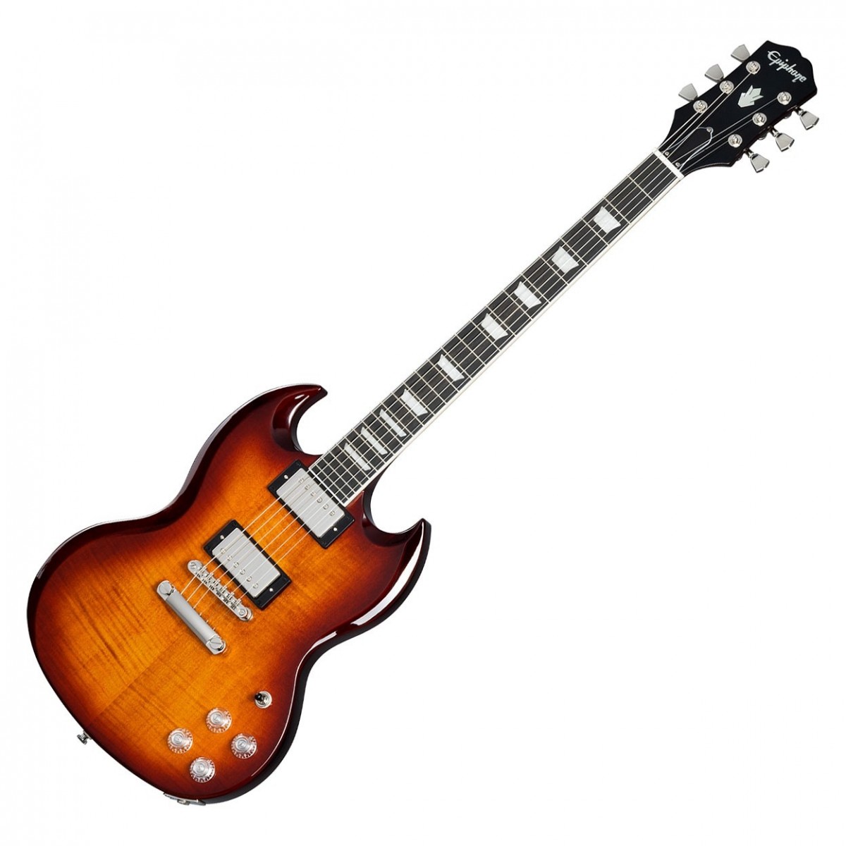 Epiphone SG Modern Figured, Mojave Burst In Stock