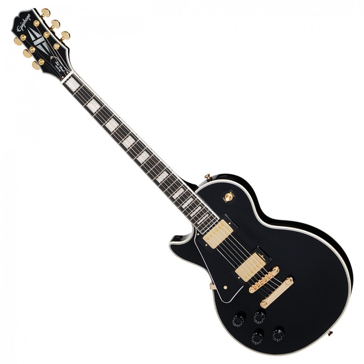 Epiphone Les Paul Custom Left-Handed Inspired by Gibson, Ebony In Stock
