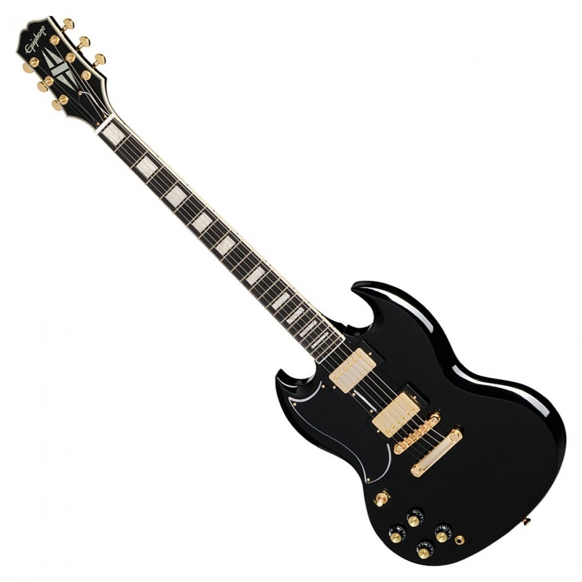 Epiphone SG Custom Left-Handed Inspired by Gibson, Ebony In Stock