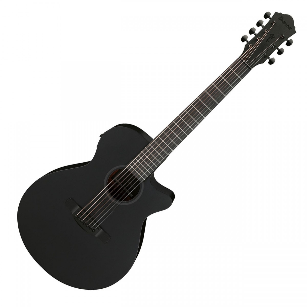 Ibanez AEG721 7 String, Black Flat In Stock