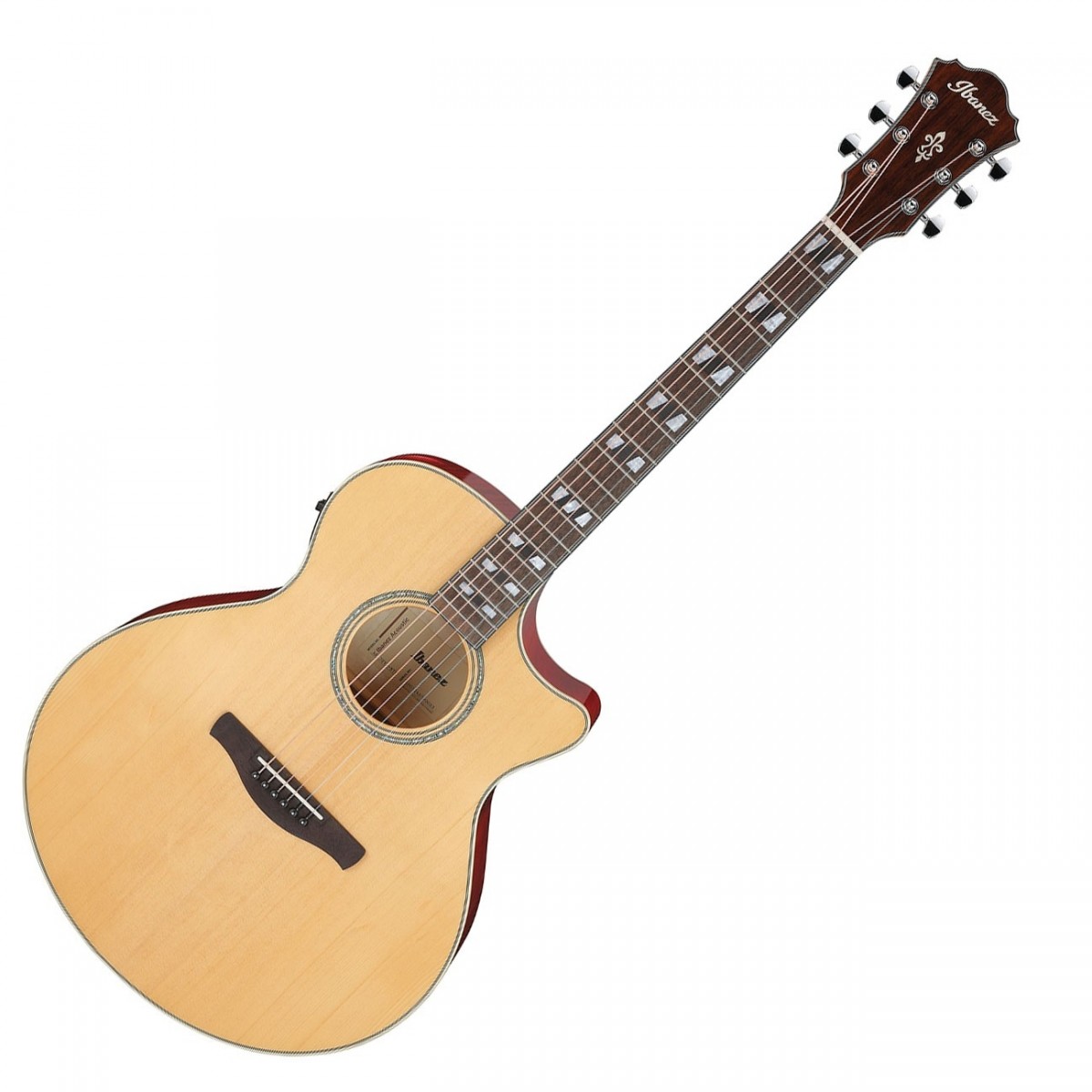 Ibanez AE170, Natural Top Transparent Red Back and Sides In Stock