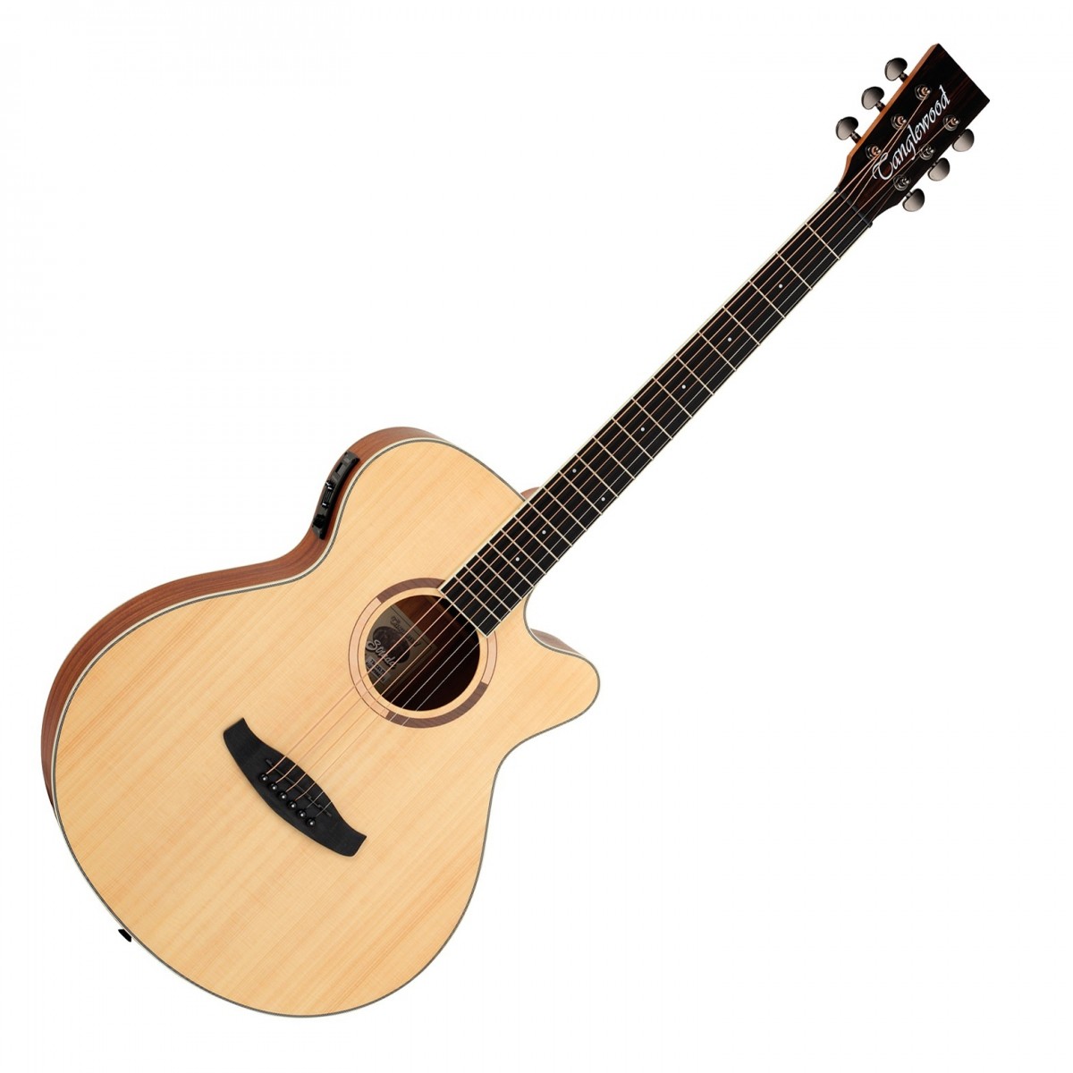 Tanglewood TS4CE Strada Super Folk Cutaway Electro Acoustic, Natural Satin In Stock
