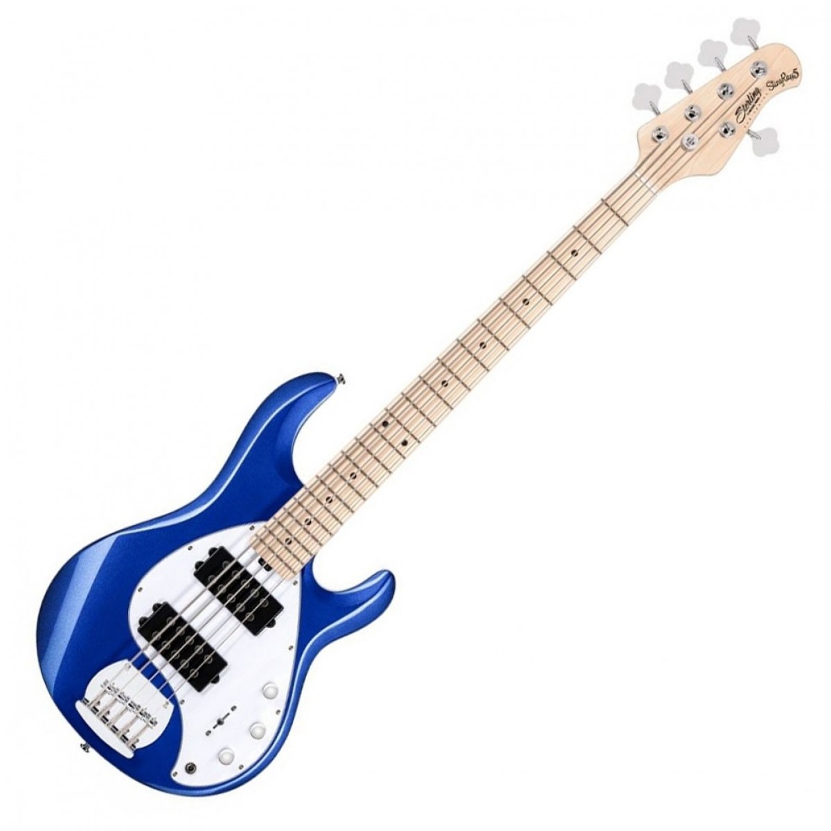 Sterling Stingray Ray5 Bass HH, Cobra Blue In Stock