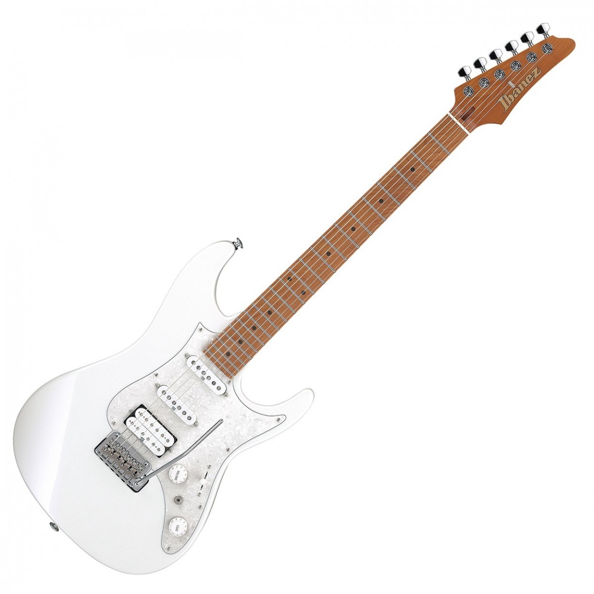Ibanez AZ2204 Prestige, Pearl White In Stock