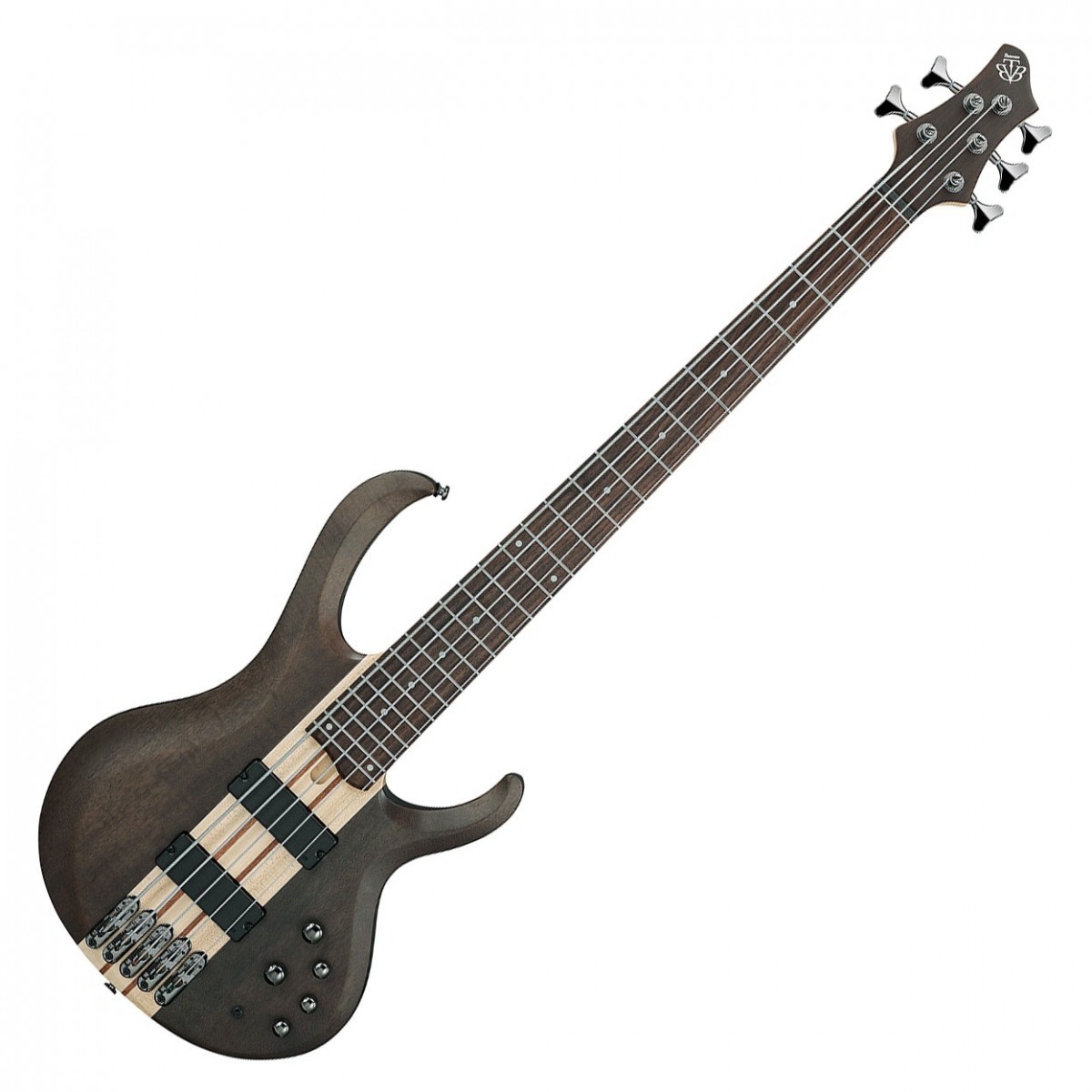 Ibanez BTB605 5 String, Transparent Grey Flat In Stock