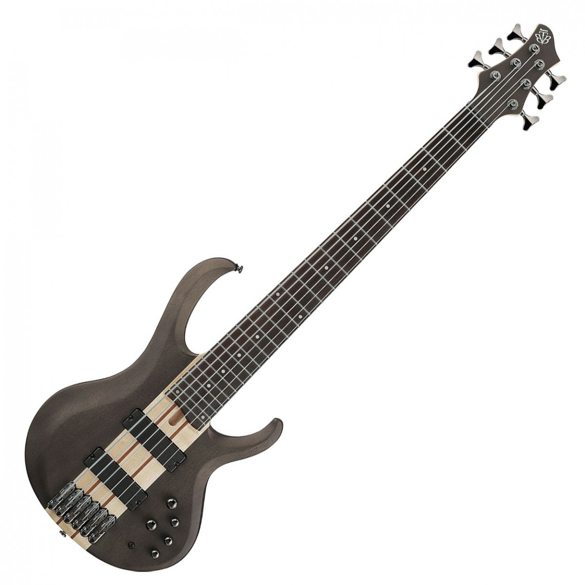 Ibanez BTB606 6 String, Transparent Grey Flat In Stock