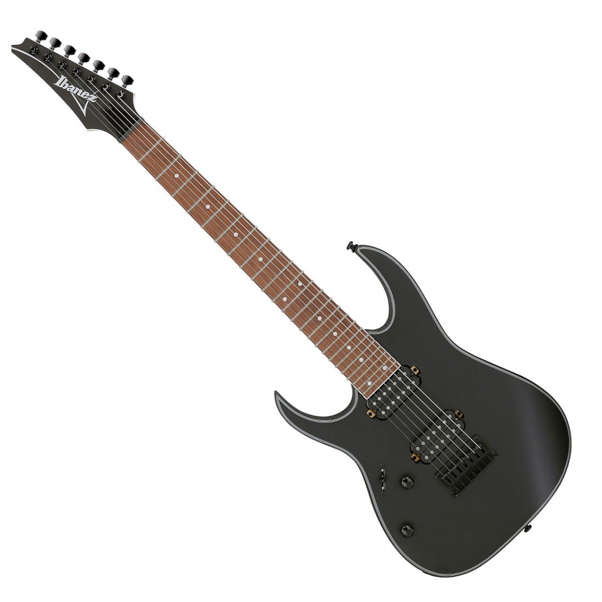 Ibanez RG7421EXL Left Handed 7 String, Black Flat In Stock