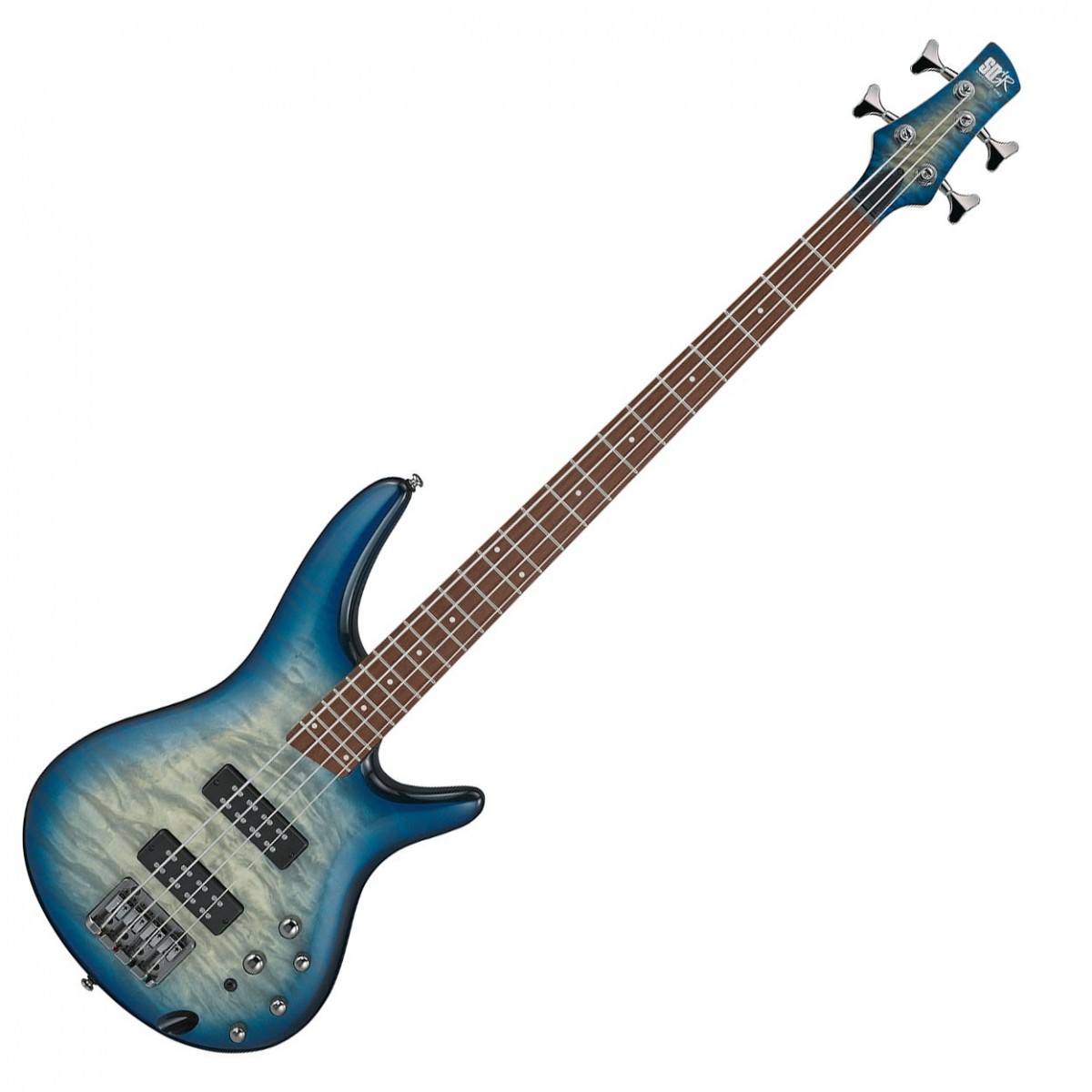 Ibanez SR400EQM, Stained Cosmic Blue Starburst In Stock