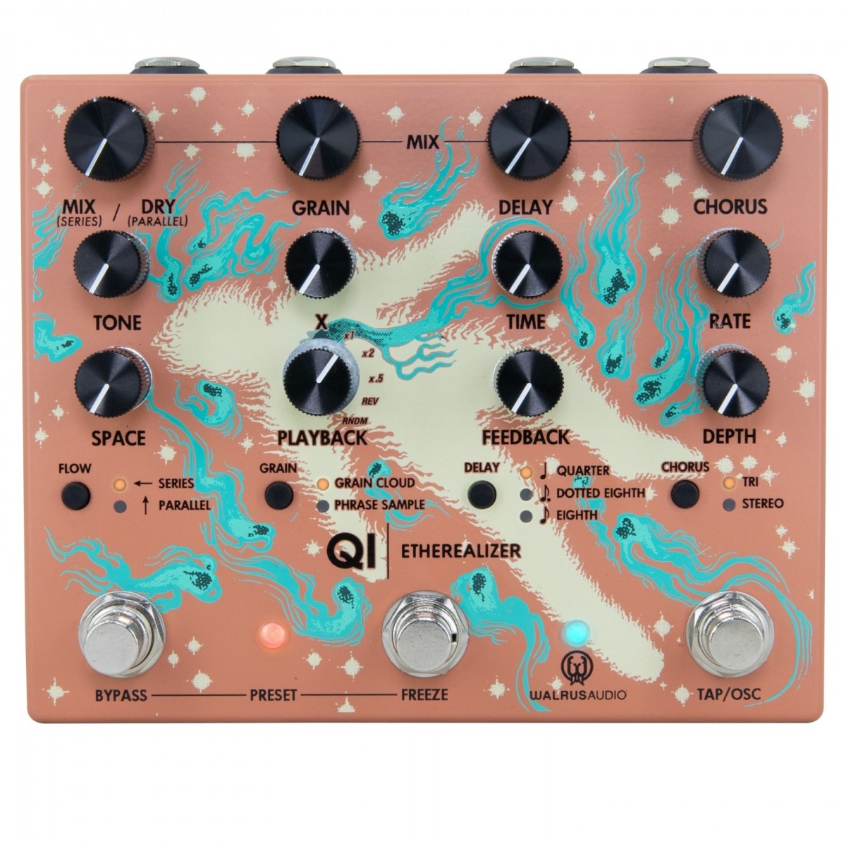 Walrus Audio Qi Etherealizer Yvette Young Signature Pedal, Terracotta In Stock