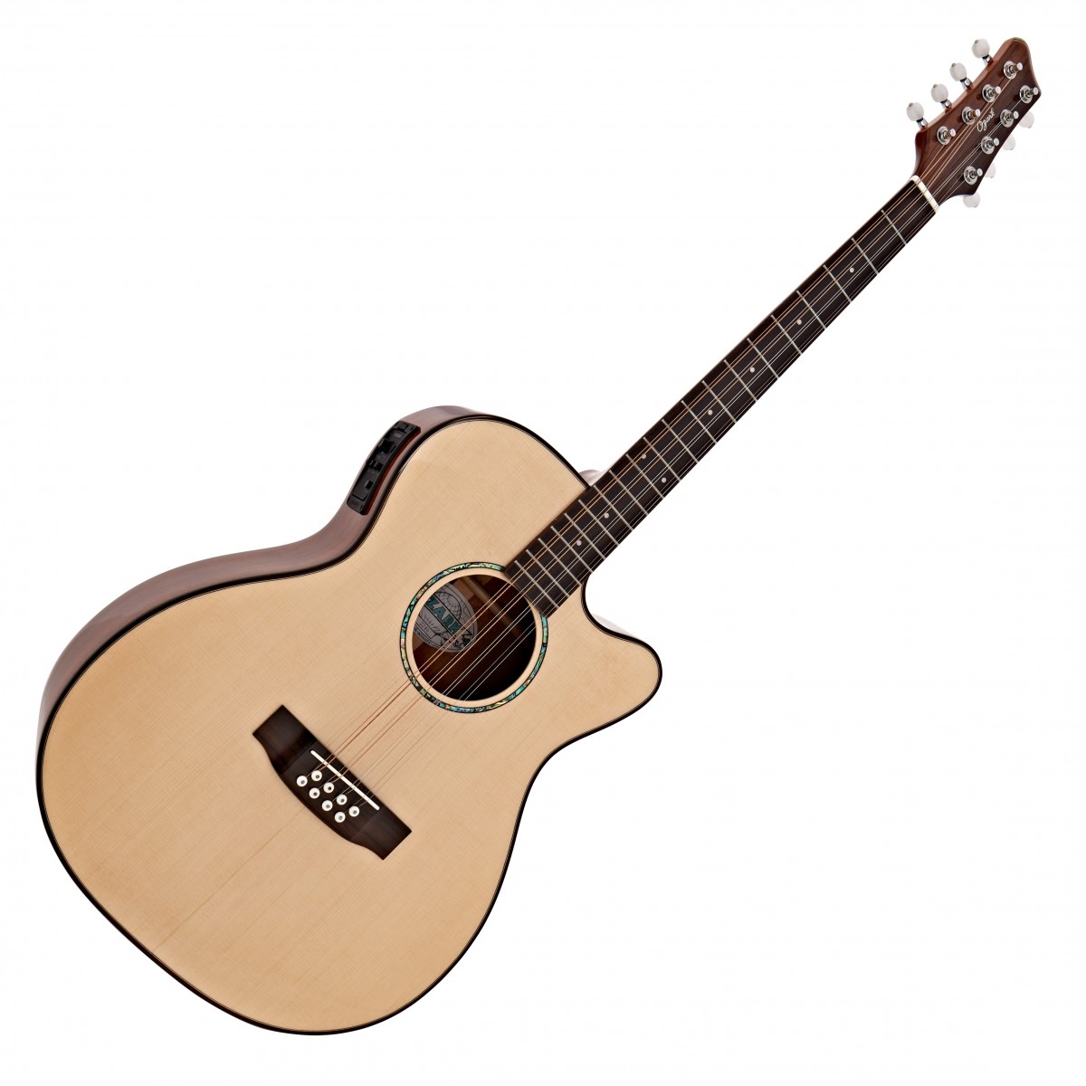 Ozark 2246 Bouzouki Electro Acoustic Guitar, Natural In Stock - Image 1
