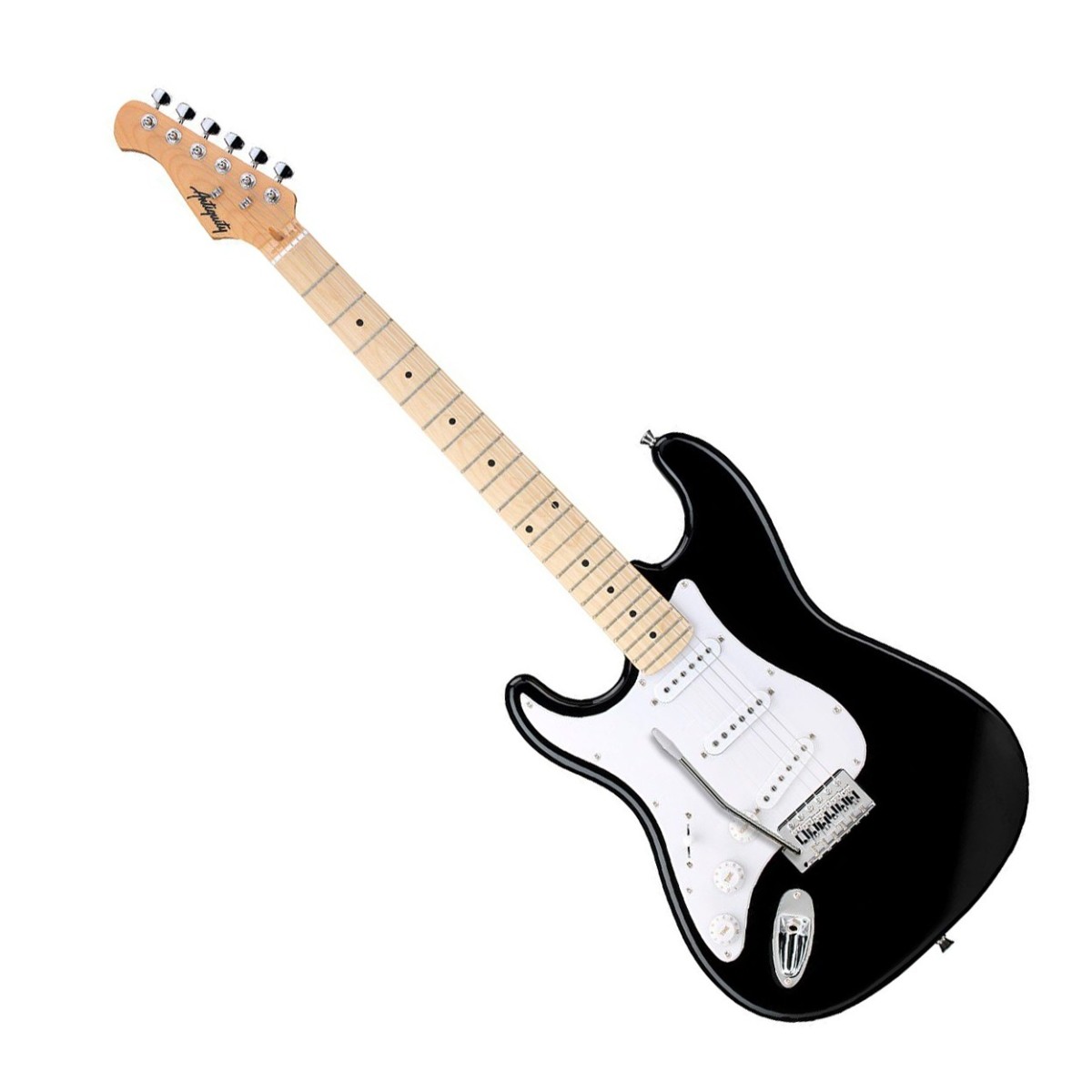 Antiquity ST1 Left-handed Electric Guitar, Black In Stock