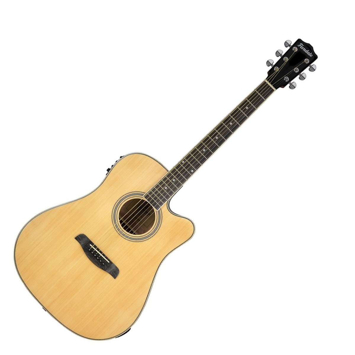 Ferndale D2-CE Dreadnought Cutaway Electro, Natural In Stock
