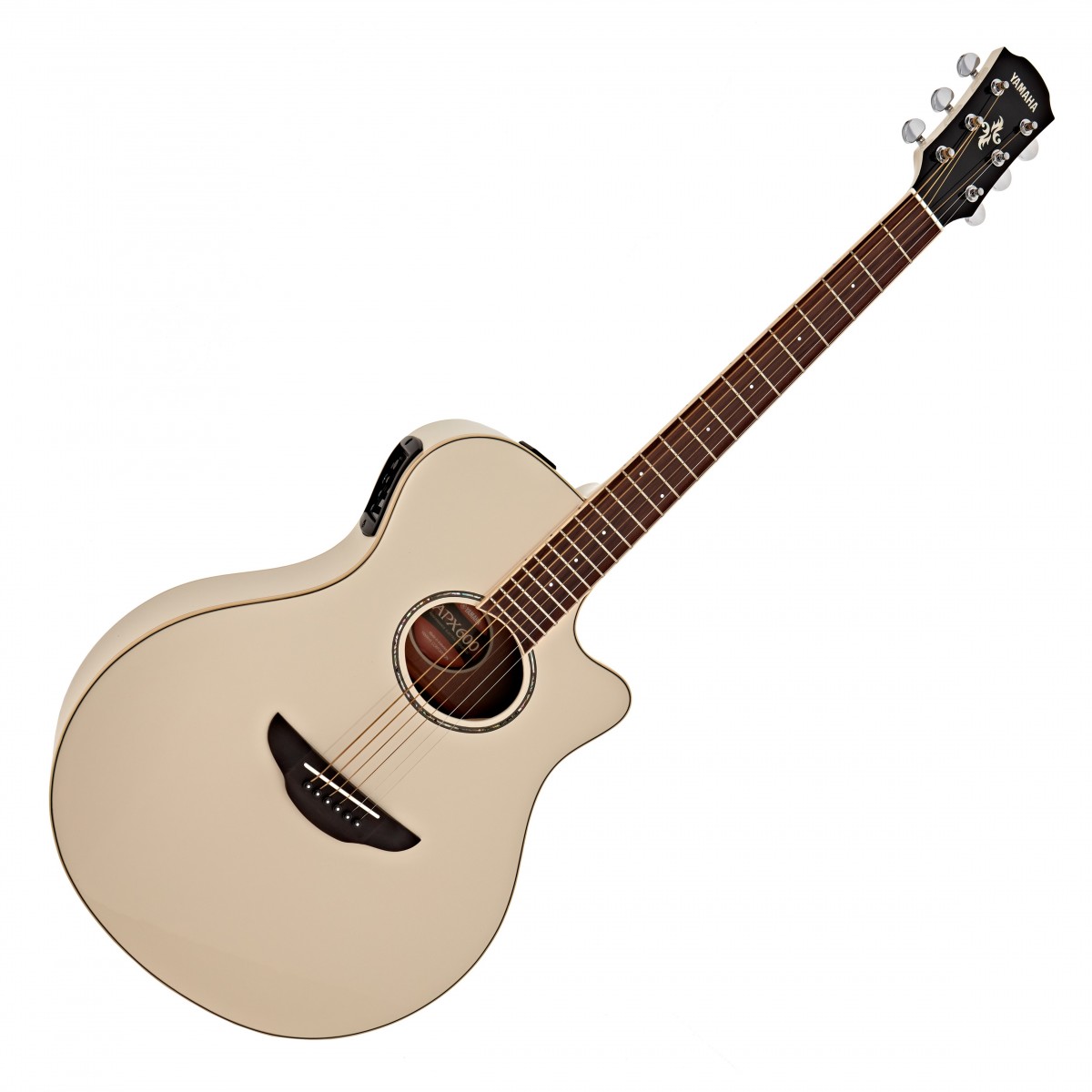 Yamaha APX600 Electro Acoustic, Vintage White In Stock