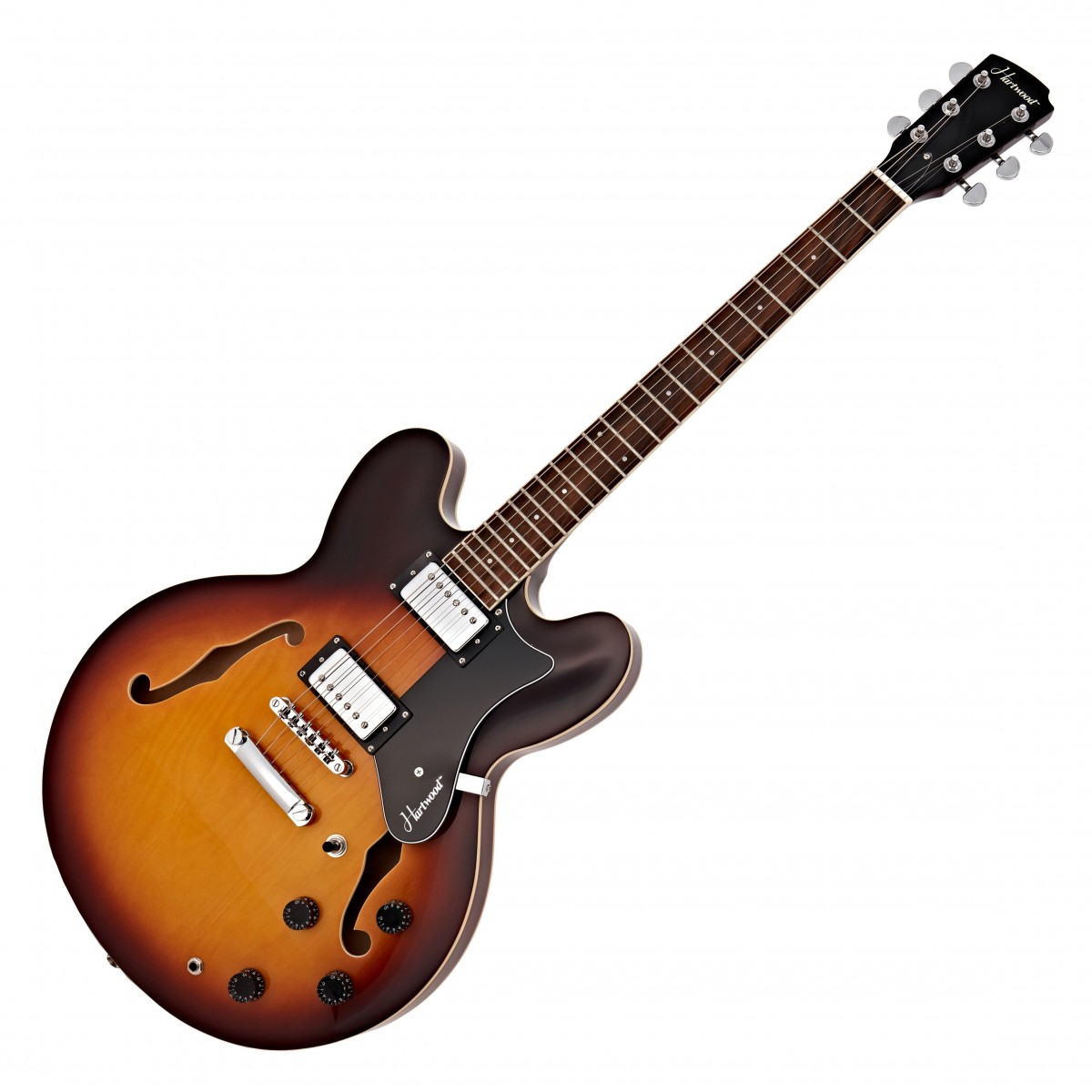 Hartwood Revival Semi Acoustic Guitar, Sunburst In Stock