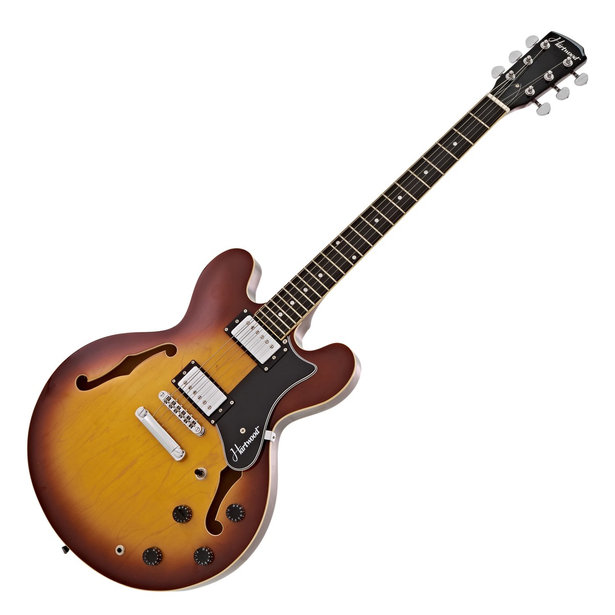 Hartwood Revival Semi Acoustic Guitar, Sunburst - Nearly New In Stock