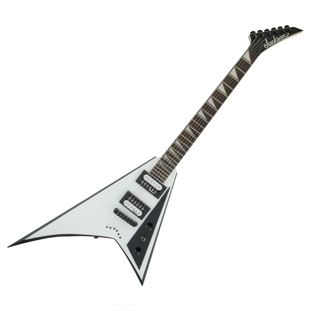Jackson JS Series Rhoads JS32T, AF White with Black Bevels In Stock