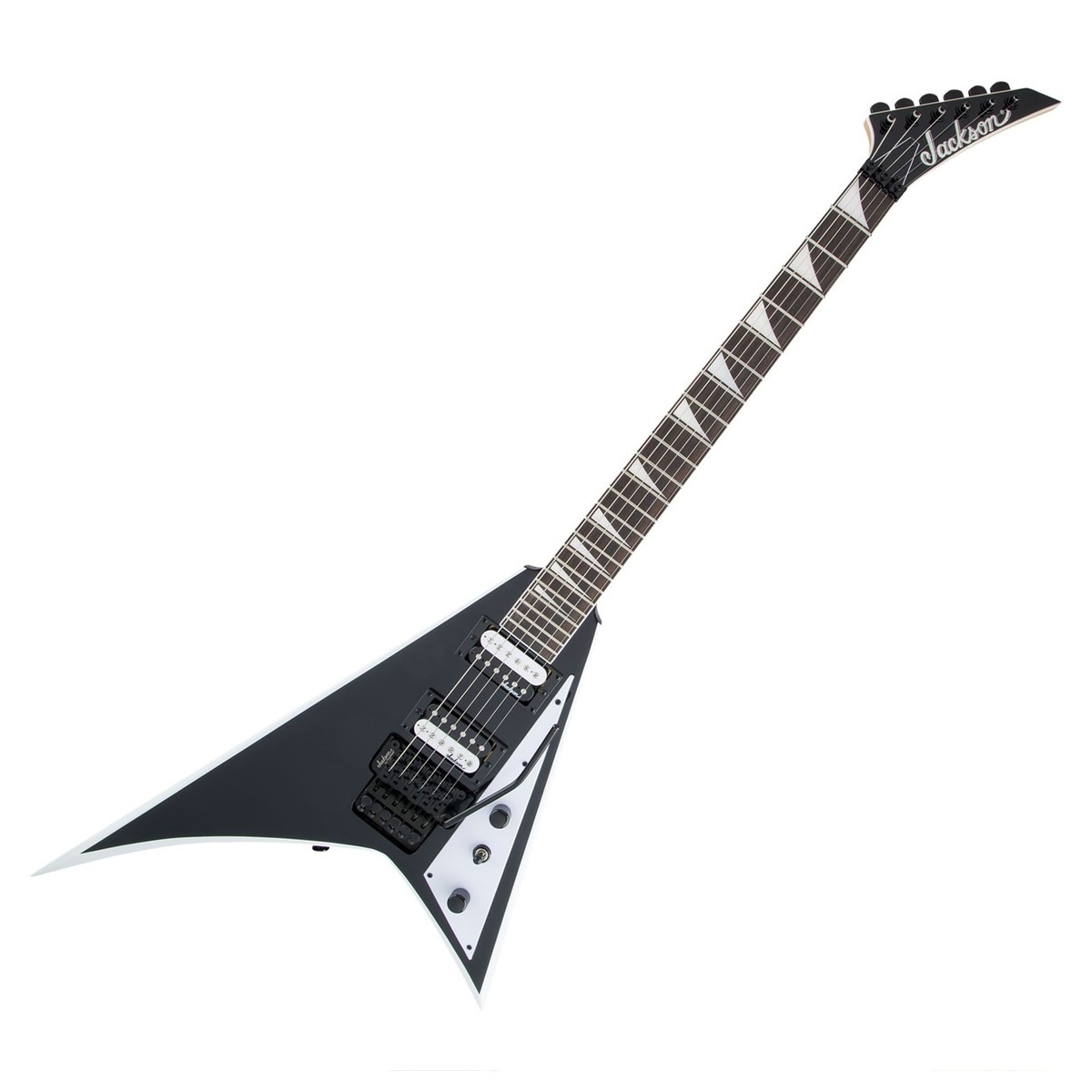 Jackson JS Series Rhoads JS32, Black with White Bevels In Stock