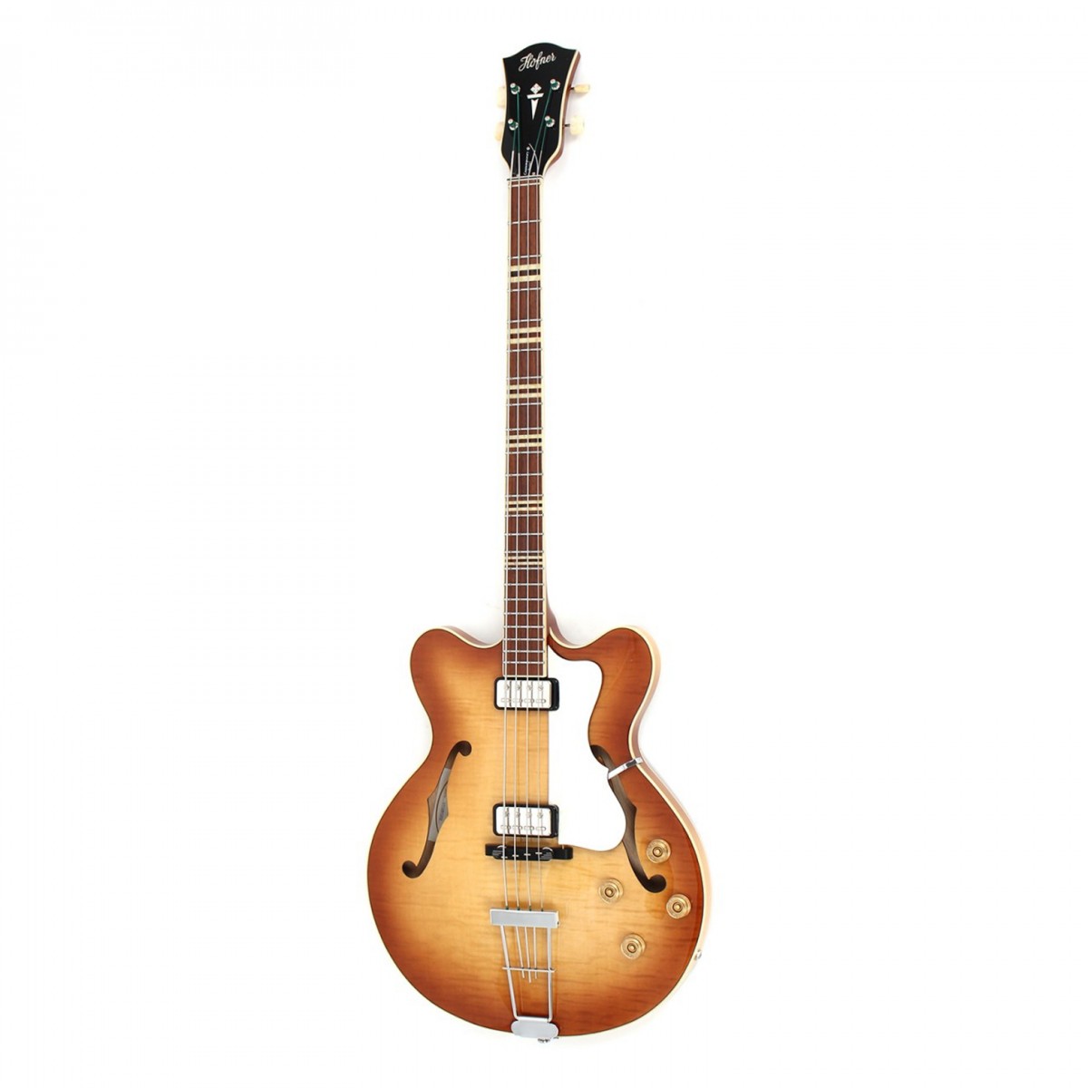 Hofner HCT 5007 Verythin Short Scale Bass, Sunburst In Stock - Image 1