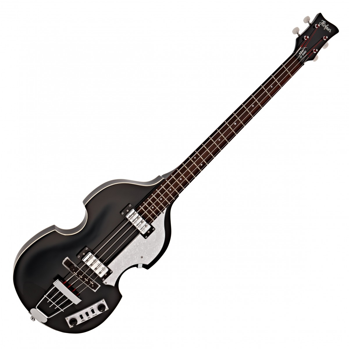 Hofner Ignition Violin Bass Guitar, Black In Stock - Image 1