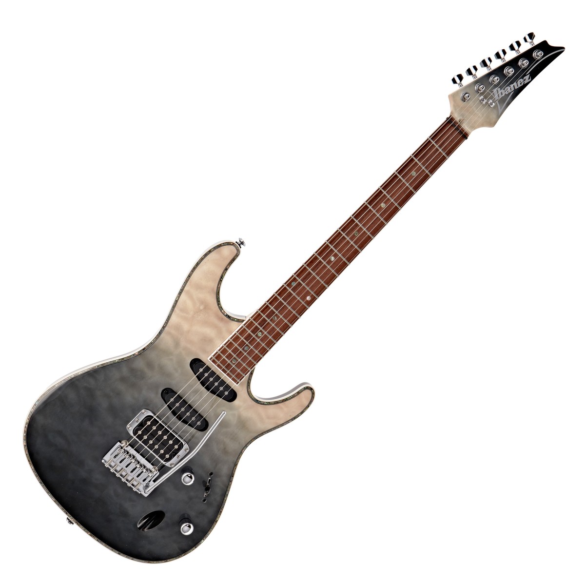 Ibanez SA360NQM, Black Mirage Gradation In Stock