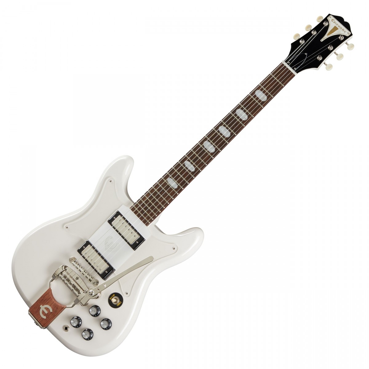 Epiphone Crestwood Custom Tremotone, Polaris White In Stock