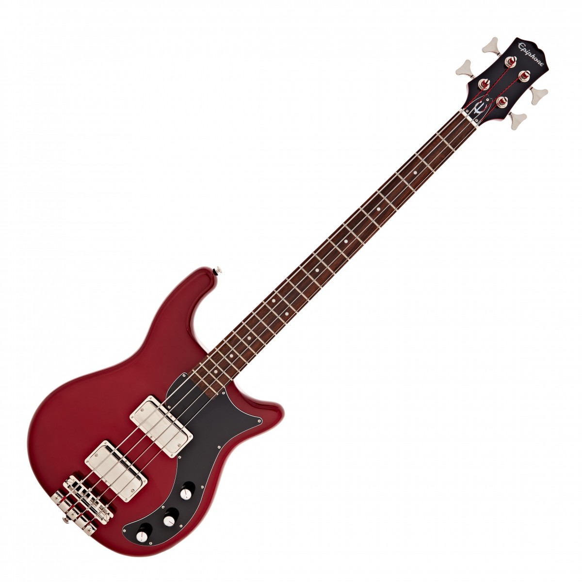 Epiphone Embassy Bass, Sparkling Burgundy In Stock