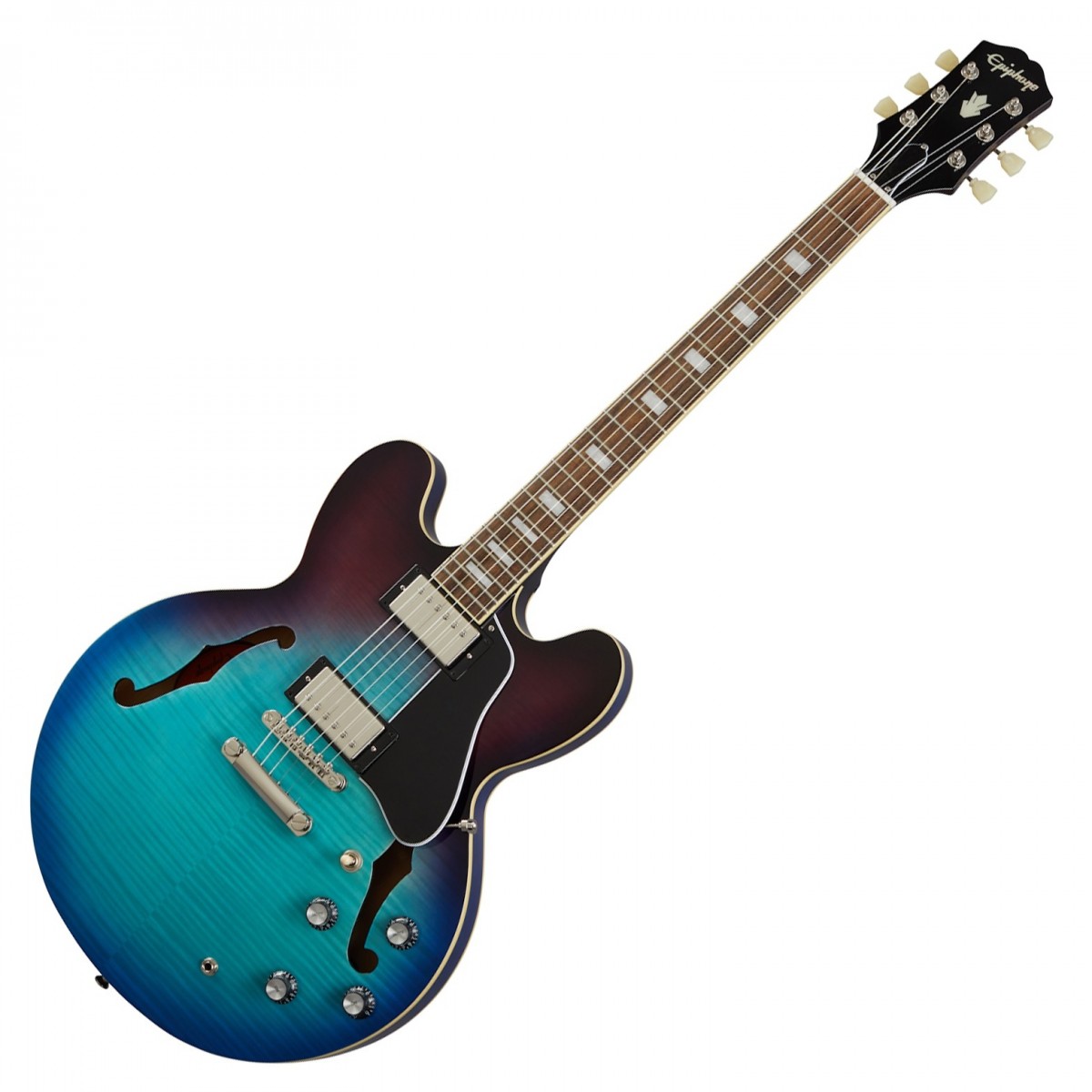 Epiphone ES-335 Figured, Blueberry Burst In Stock
