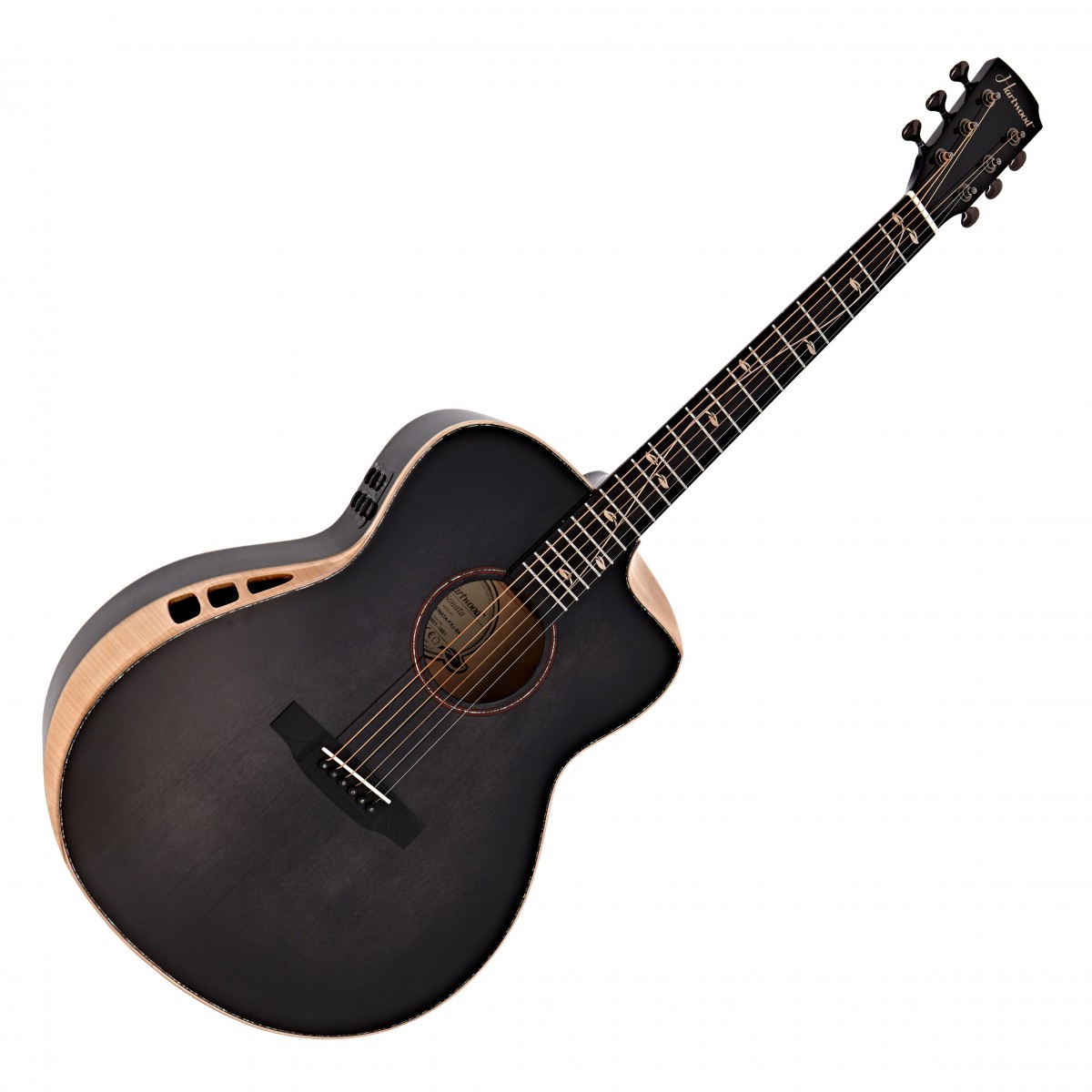 Hartwood Sonata-FX Jumbo Electro-Acoustic Guitar, Black In Stock