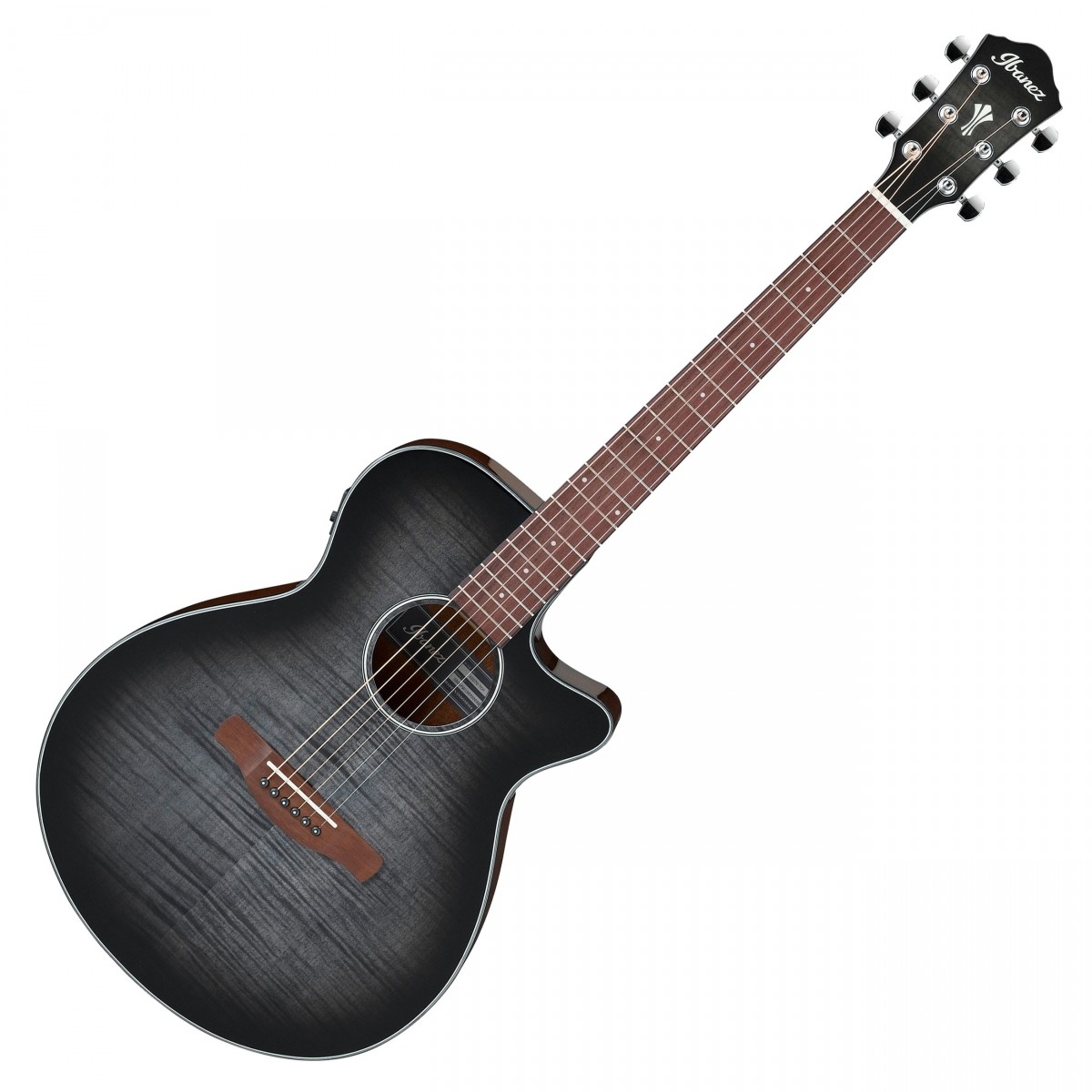 Ibanez AEG70, Trans Charcoal Burst High Gloss In Stock