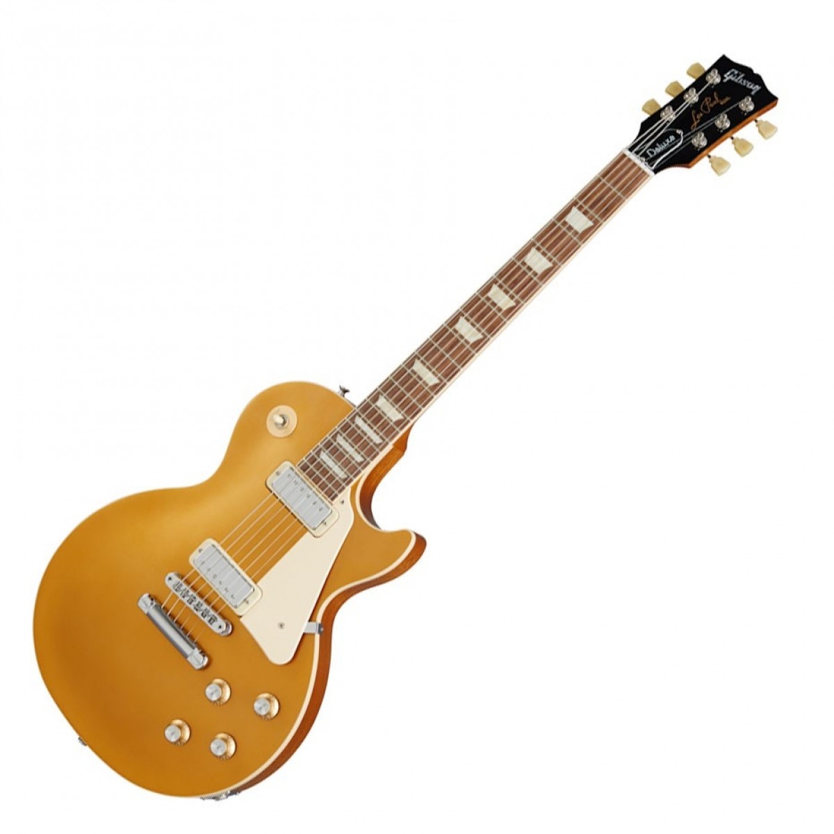 Gibson 70s Les Paul Deluxe Plain Top, Goldtop In Stock