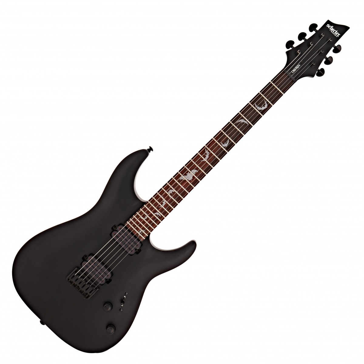 Schecter Damien-6, Satin Black In Stock