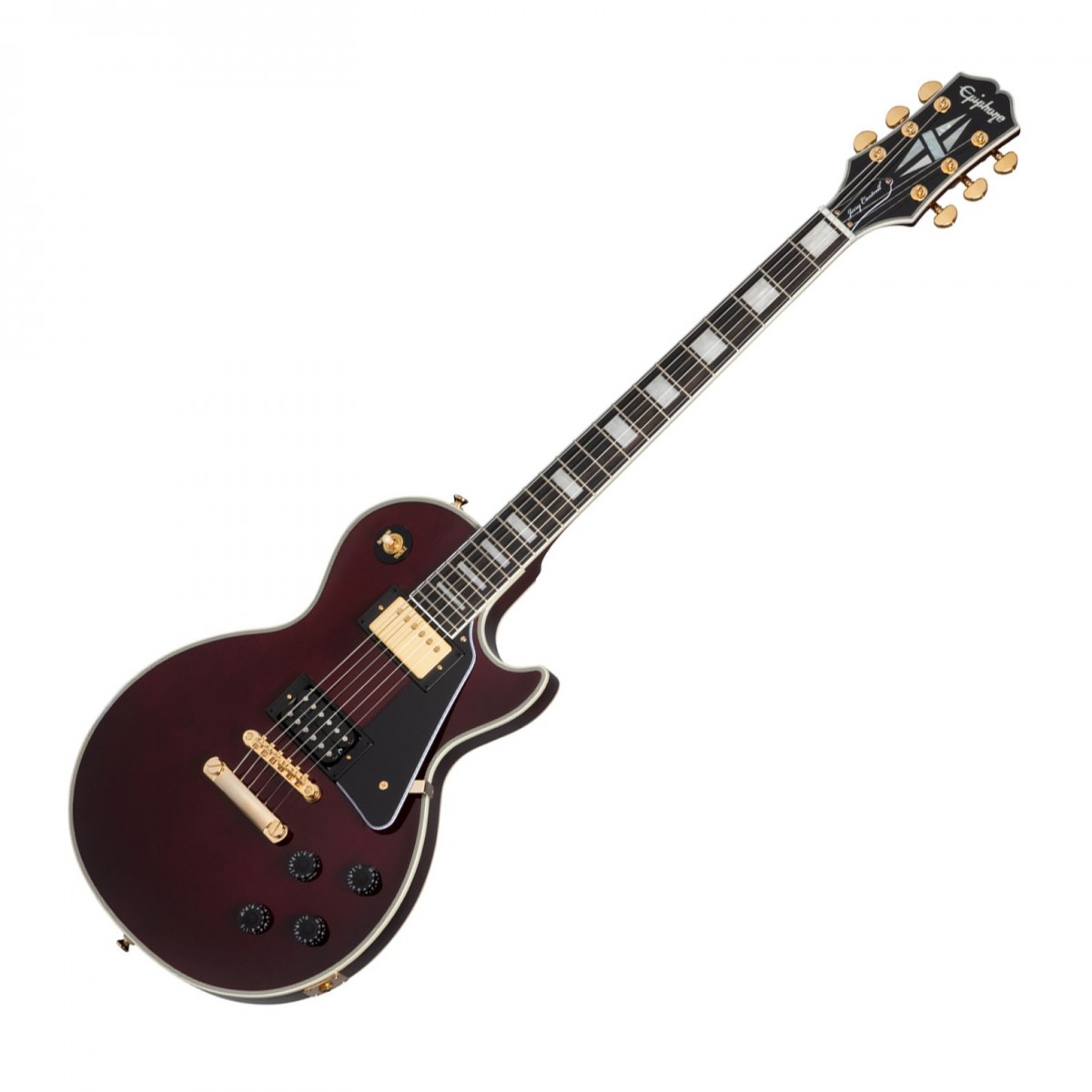 Epiphone Jerry Cantrell 'Wino' Les Paul Custom, Dark Wine Red In Stock