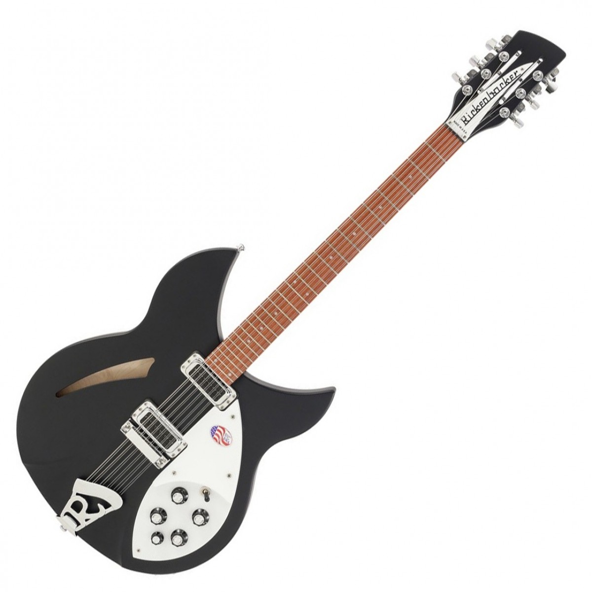 Rickenbacker 330 12-String, Matte Black In Stock
