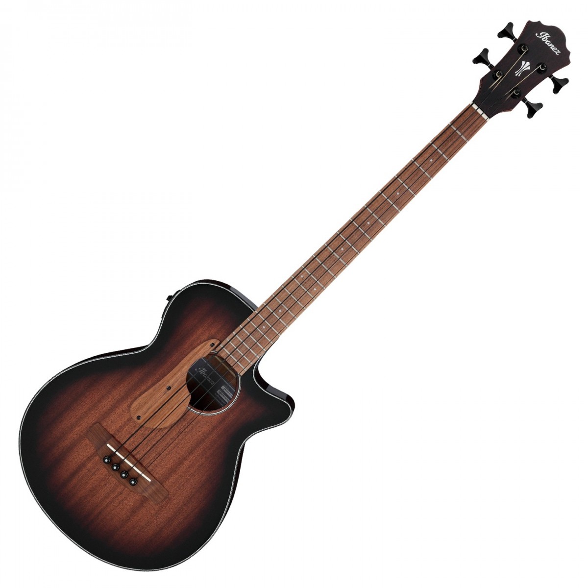 Ibanez AEGB24E Acoustic Bass, Mahogany Sunburst In Stock