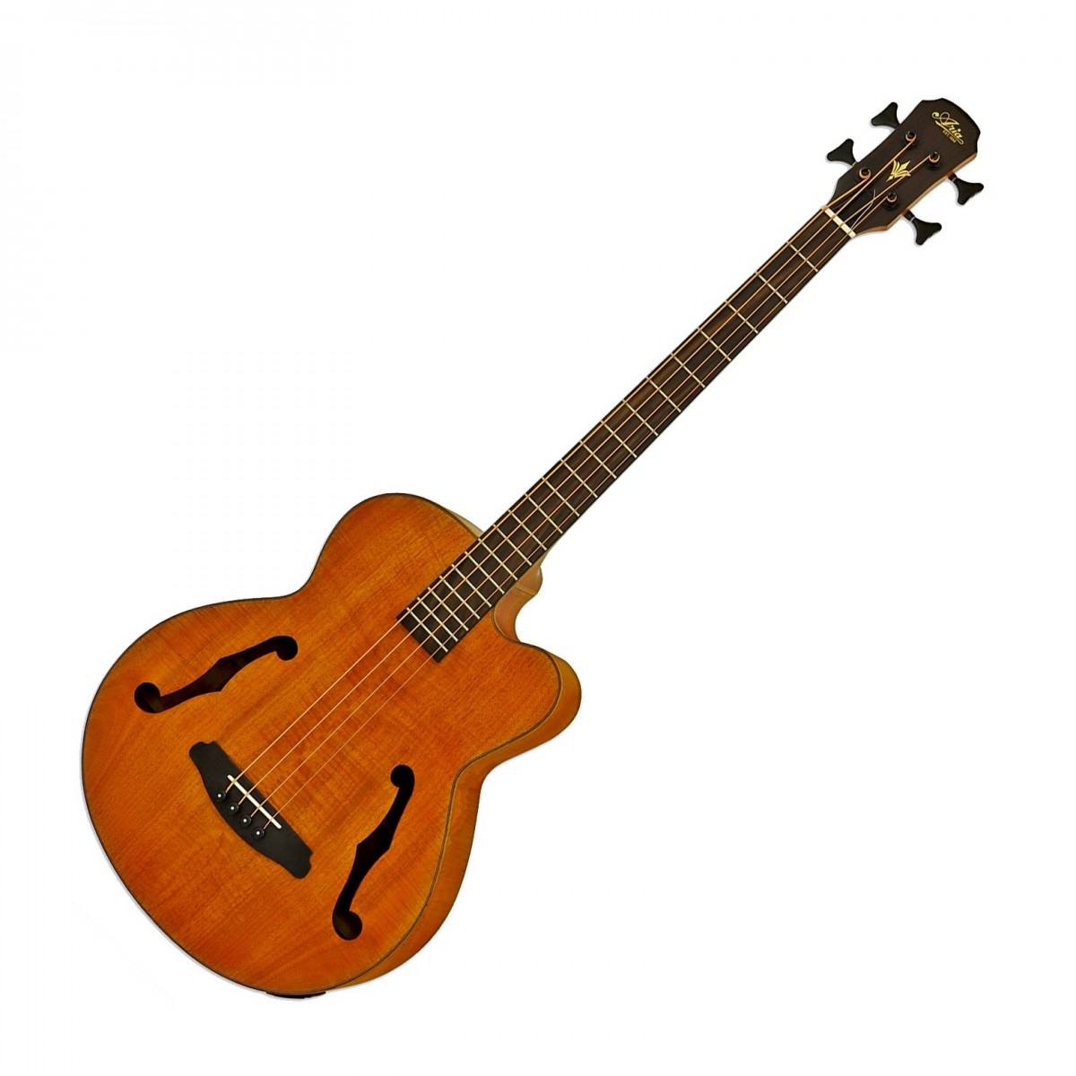 Aria FEB-F2M Medium Scale Bass, Stained Brown In Stock