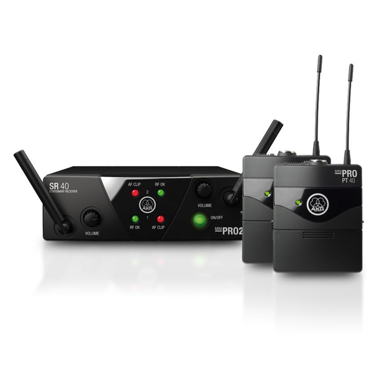 AKG WMS40 Mini Dual Wireless Instrument System, ISM 2/3 In Stock