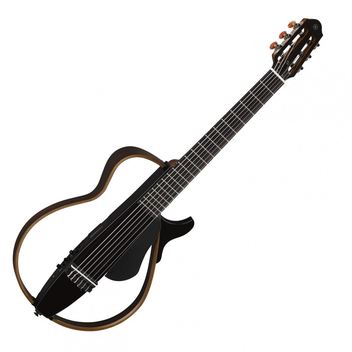 Yamaha SLG200N II Nylon String Silent Guitar, Trans Black In Stock