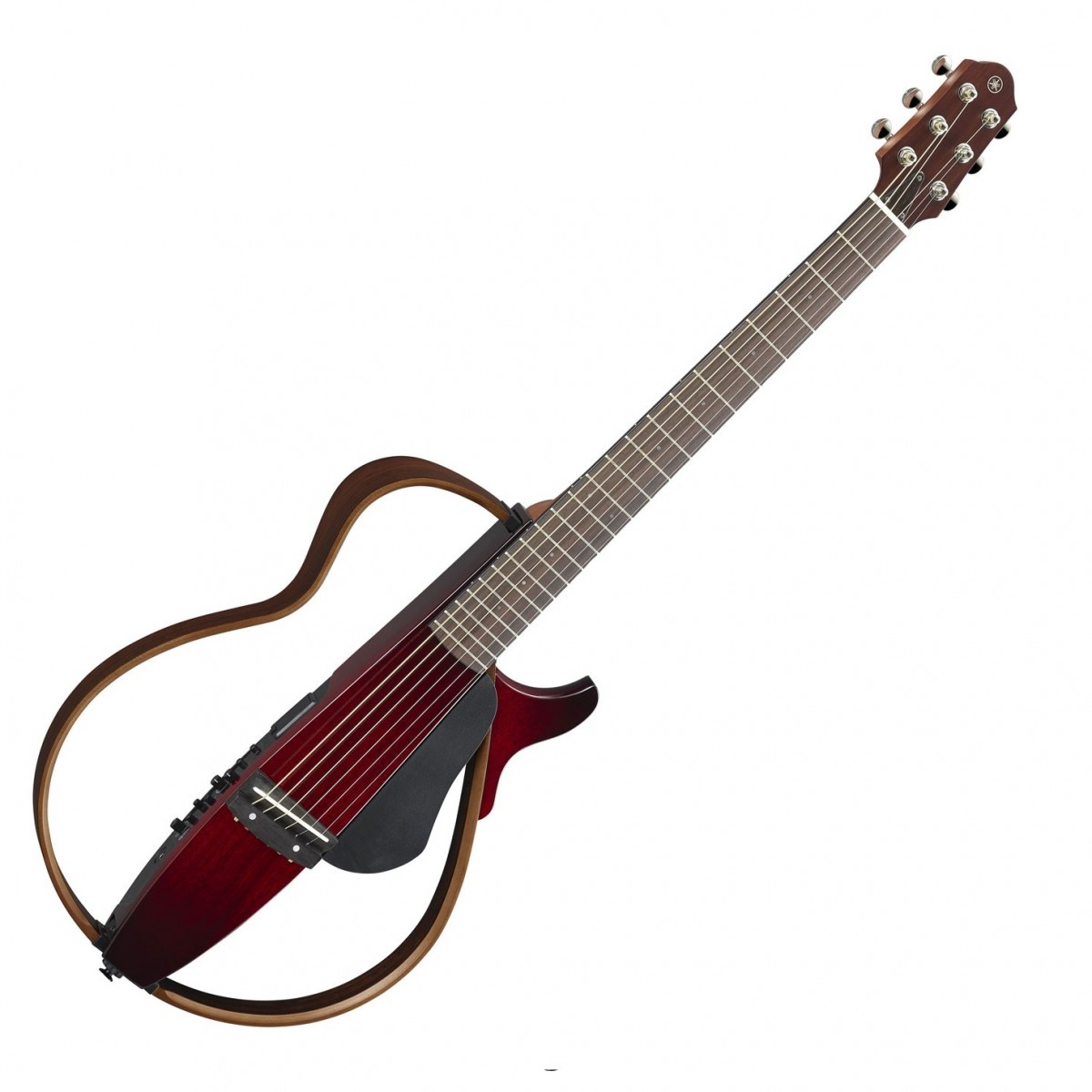Yamaha SLG200S II Steel String Silent Guitar, Crimson Red In Stock