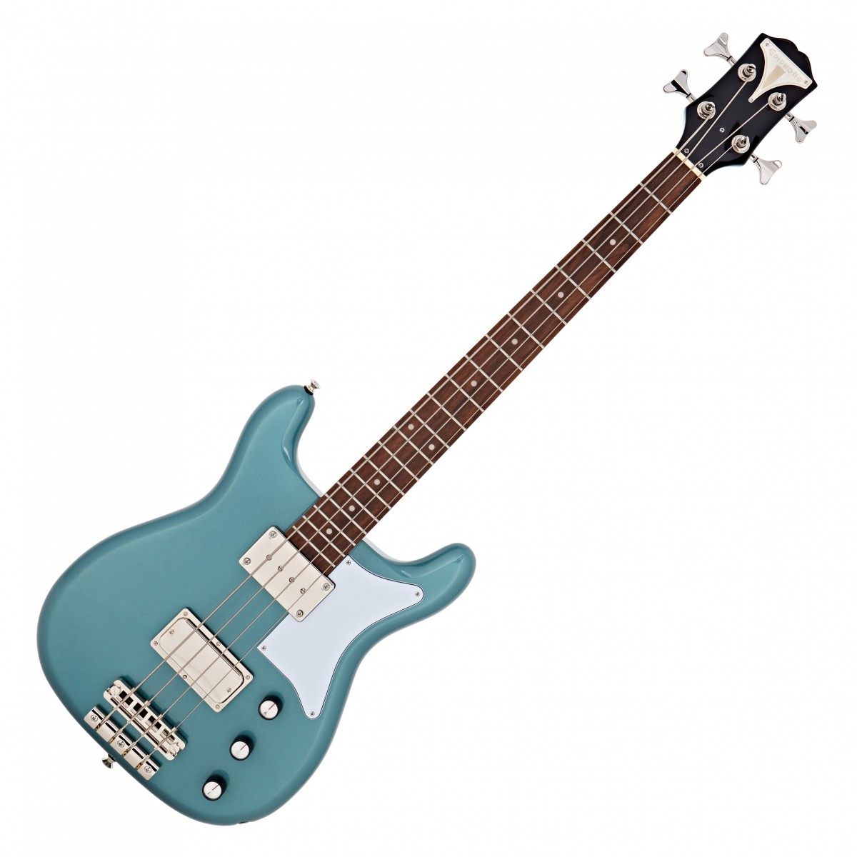 Epiphone Newport Bass, Pacific Blue In Stock - Image 1