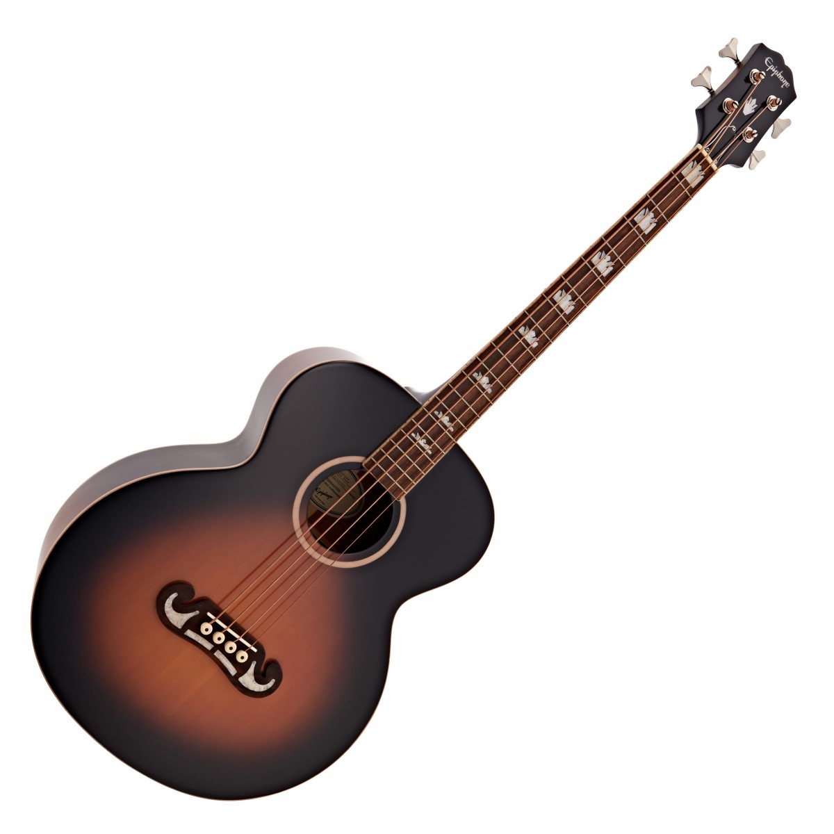 Epiphone El Capitan J-200 Studio Bass, Aged Vintage Sunburst In Stock - Image 1